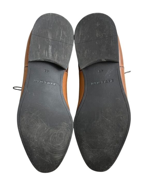 Zara Man Brown Cap-Toe Derby Style Oxfords EU 43 / US 10 Office Church Casual main image 4